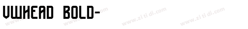vwhead bold字体转换